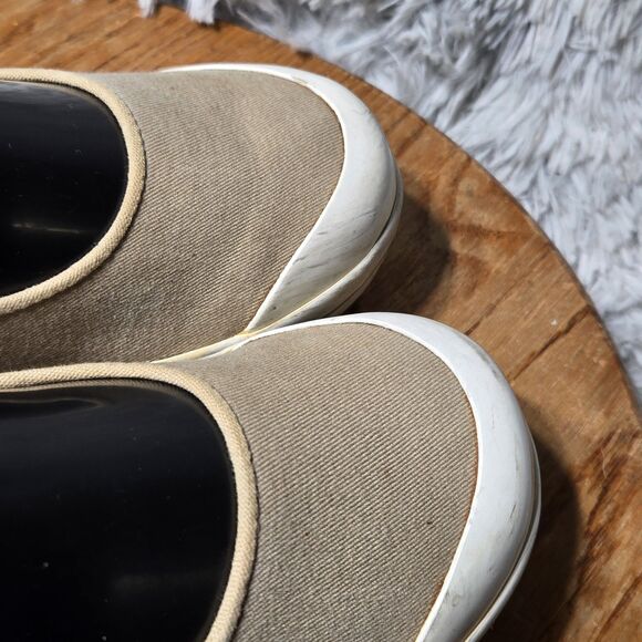 Dansko Vegan Valerie Mary Jane Women 9.5-10 EU 40 Shoe Beige Canvas Buckle Clogs - Picture 12 of 13